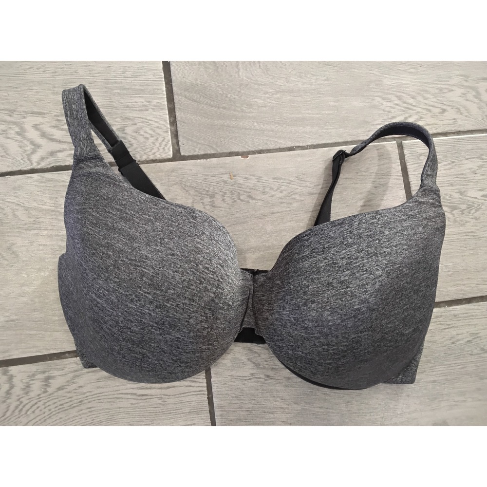 Cacique Grey‎ Heathered Full Coverage Underwire Bra Plus 38F